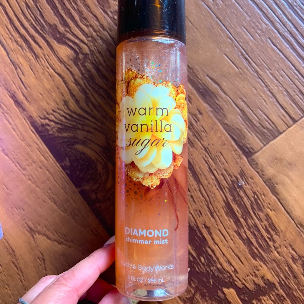Bath & Body Works Warm Vanilla Sugar Diamond Shimmer Mist, NEW